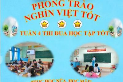 🇻🇳TUẦN THI ĐUA CAO ĐIỂM HƯỚNG TỚI KỶ NIỆM 60 NĂM PHONG TRÀO “NGHÌN VIỆC TỐT”   🌼 Với chủ đề “Thi đua học tốt” của tuần thi đua cao điểm thứ 4 ( từ 06/3 đến 12/3/2023), các em thiếu nhi  TH Nghĩa Kỳ Bắc đã tham gia nhiều hoạt động thi đua trong học tập, lập nhiều thành tích với phong trào “Hoa điểm tốt”, tiếp tục thực hiện mô hình “Đôi bạn cùng tiến”, xây dựng các góc học tập. Tham gia các hoạt động học tập gắn liền với nội dung giáo dục kỹ năng sống, sáng tạo…